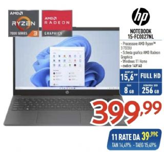PC HP 15-FC0027NL 8GB/256GB